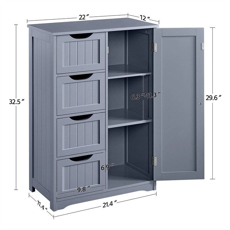Armoire de plancher en bois