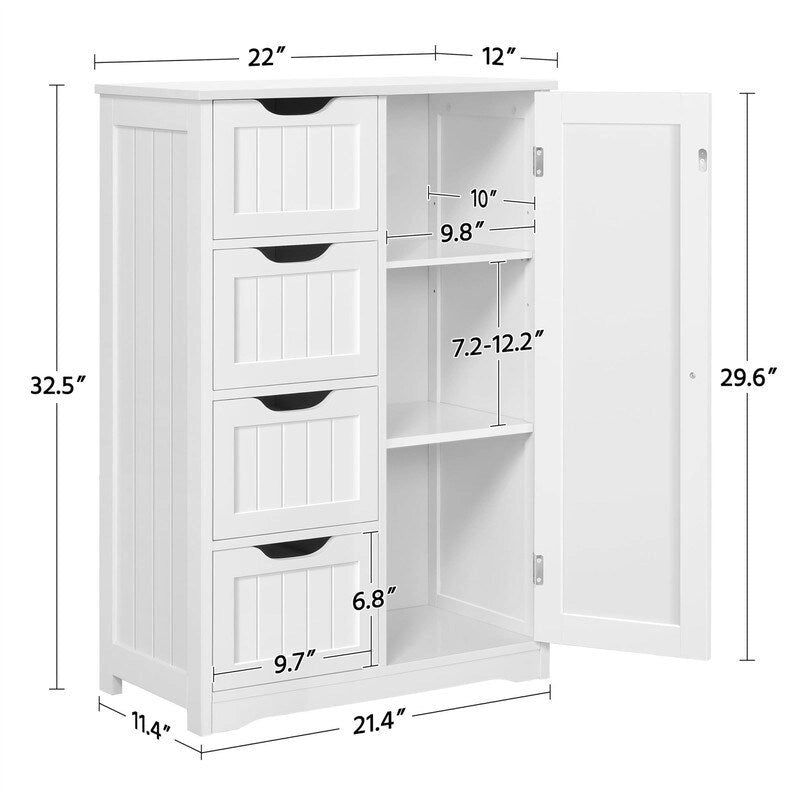 Armoire de plancher en bois