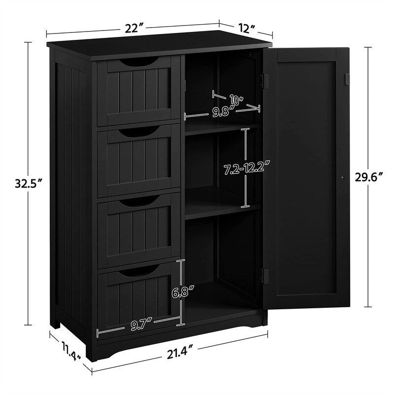 Armoire de plancher en bois