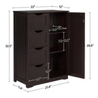 Armoire de plancher en bois