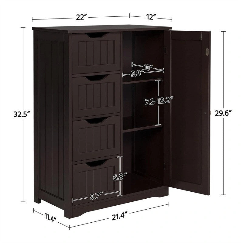 Armoire de plancher en bois