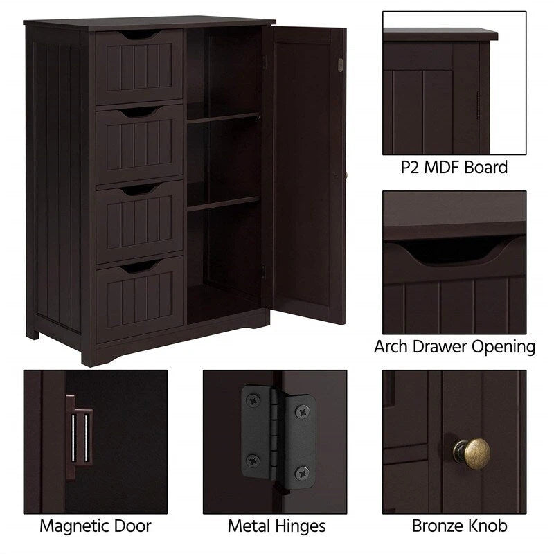 Armoire de plancher en bois
