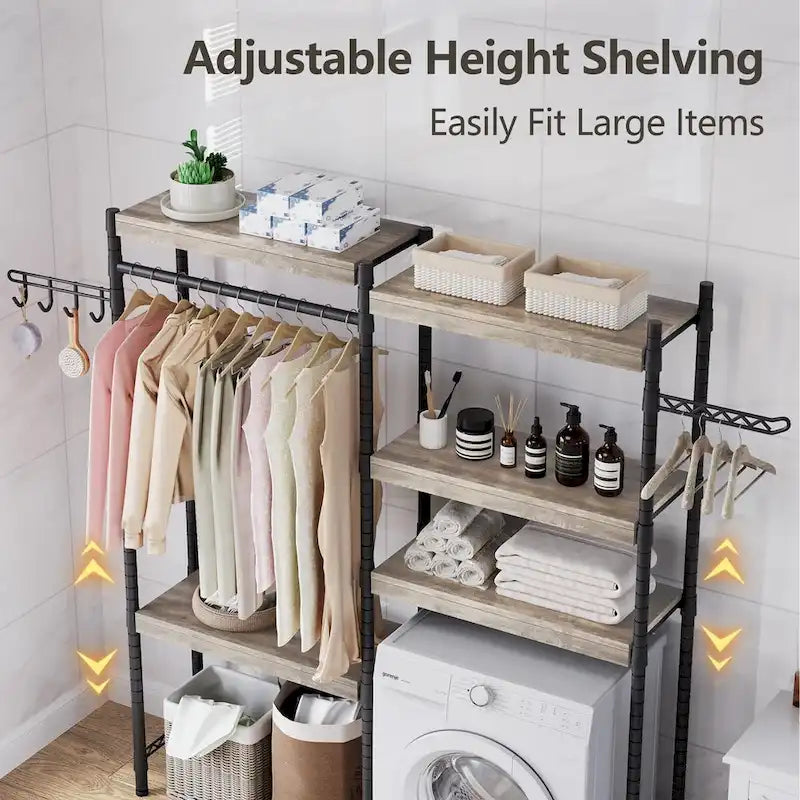 Étagère de rangement pour lave-linge et sèche-linge, supports d'organisation pour buanderie