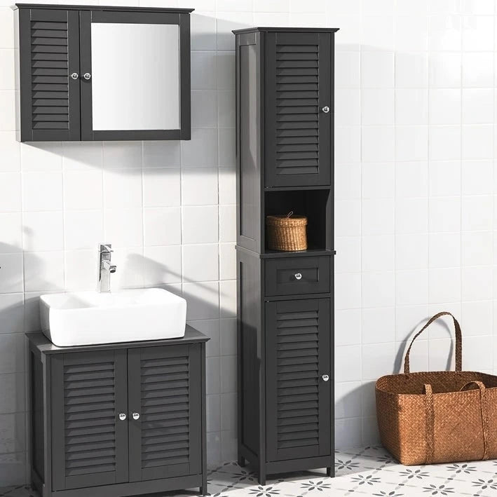 Haotian FRG236-W, Étagère de rangement pour armoire de salle de bain haute