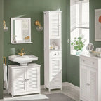 Haotian FRG236-W, Étagère de rangement pour armoire de salle de bain haute