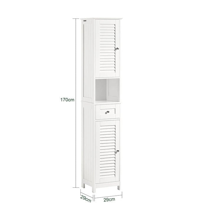 Haotian FRG236-W, Étagère de rangement pour armoire de salle de bain haute