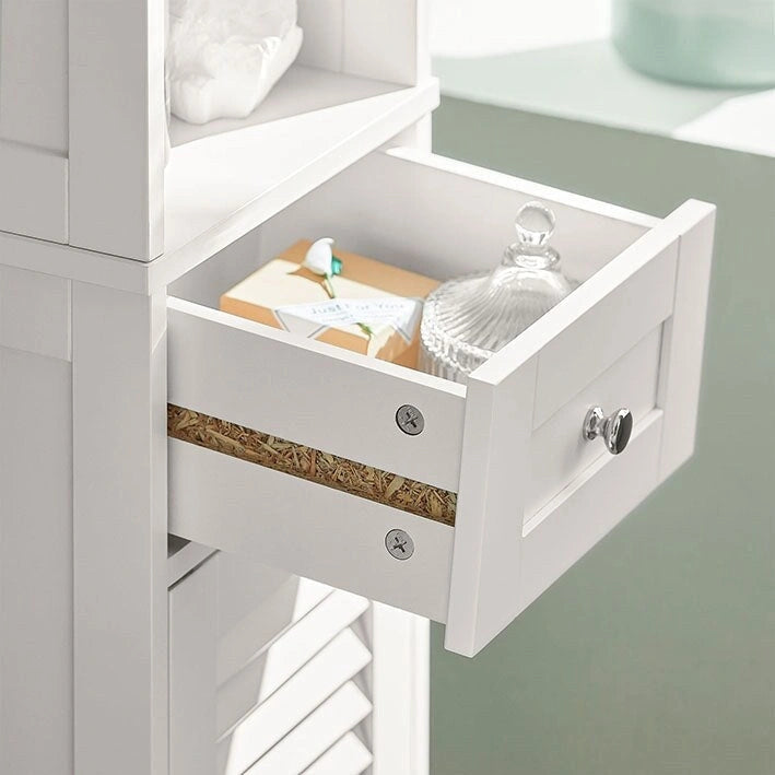 Haotian FRG236-W, Étagère de rangement pour armoire de salle de bain haute