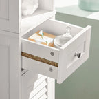 Haotian FRG236-W, Étagère de rangement pour armoire de salle de bain haute