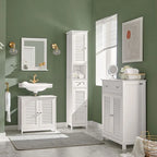 Haotian FRG236-W, Étagère de rangement pour armoire de salle de bain haute