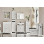 Haotian FRG236-W, Étagère de rangement pour armoire de salle de bain haute