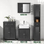 Haotian FRG236-W, Étagère de rangement pour armoire de salle de bain haute