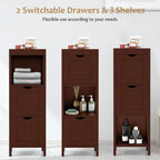 Meuble de rangement et organisateur de salle de bain - 30,5 cm (P) x 30,5 cm (L) x 89 cm (H)