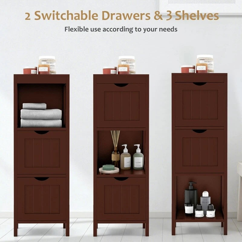 Meuble de rangement et organisateur de salle de bain - 30,5 cm (P) x 30,5 cm (L) x 89 cm (H)