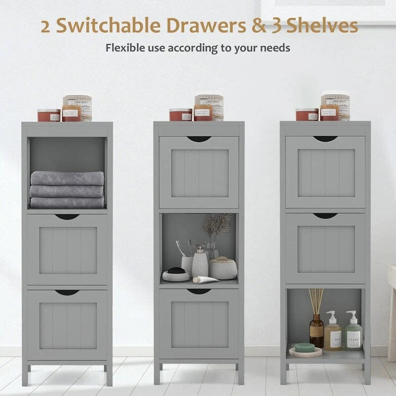 Meuble de rangement et organisateur de salle de bain - 30,5 cm (P) x 30,5 cm (L) x 89 cm (H)
