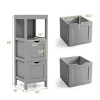 Meuble de rangement et organisateur de salle de bain - 30,5 cm (P) x 30,5 cm (L) x 89 cm (H)