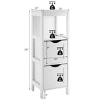 Meuble de rangement et organisateur de salle de bain - 30,5 cm (P) x 30,5 cm (L) x 89 cm (H)