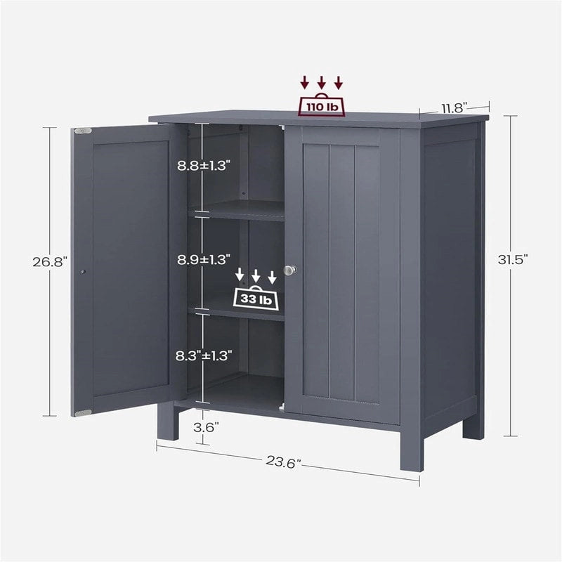 Armoire de rangement au sol pour salle de bain