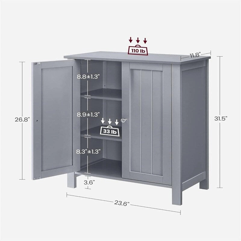 Armoire de rangement au sol pour salle de bain