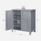Armoire de rangement au sol pour salle de bain