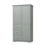 Armoire de rangement de salle de bain avec portes