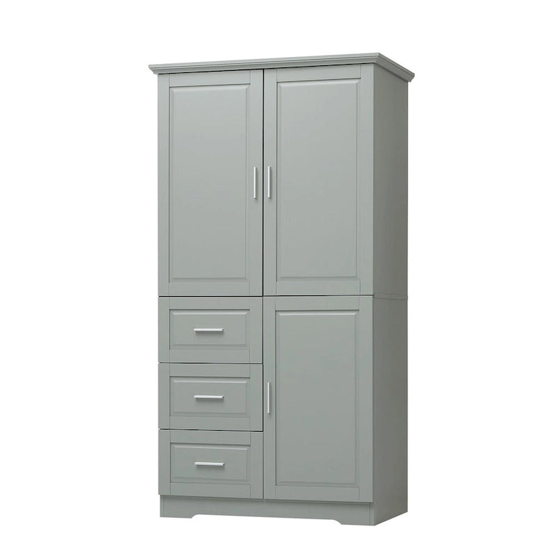Armoire de rangement de salle de bain avec portes