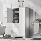 Armoire de rangement de salle de bain avec portes