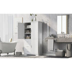 Armoire de rangement de salle de bain avec portes