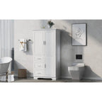 Armoire de rangement de salle de bain avec portes