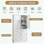 Armoire de rangement de salle de bain avec portes