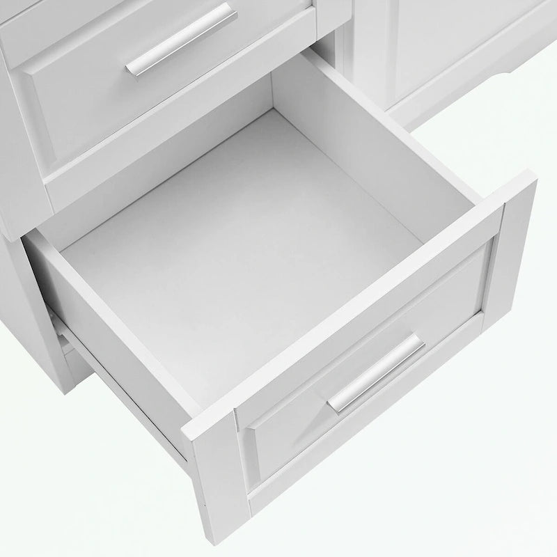 Armoire de rangement de salle de bain avec portes