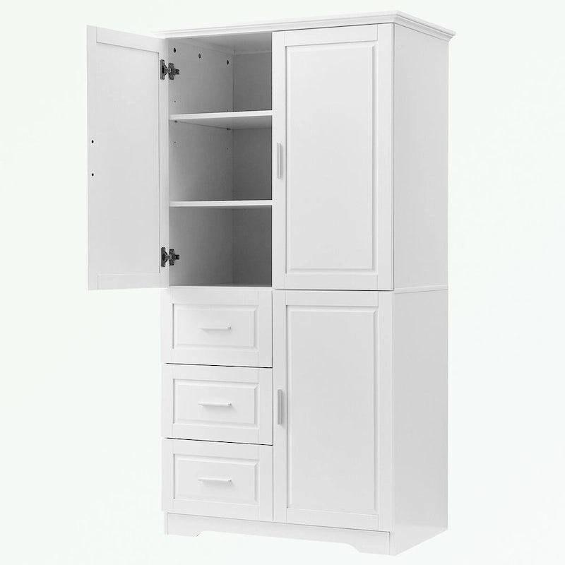 Armoire de rangement de salle de bain avec portes