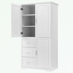 Armoire de rangement de salle de bain avec portes