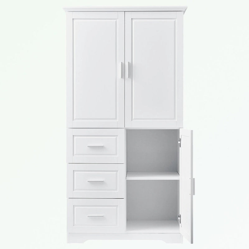Armoire de rangement de salle de bain avec portes