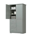 Armoire de rangement de salle de bain avec portes