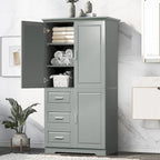 Armoire de rangement de salle de bain avec portes
