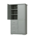 Armoire de rangement de salle de bain avec portes