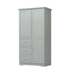 Armoire de rangement de salle de bain avec portes