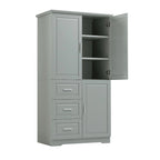 Armoire de rangement de salle de bain avec portes