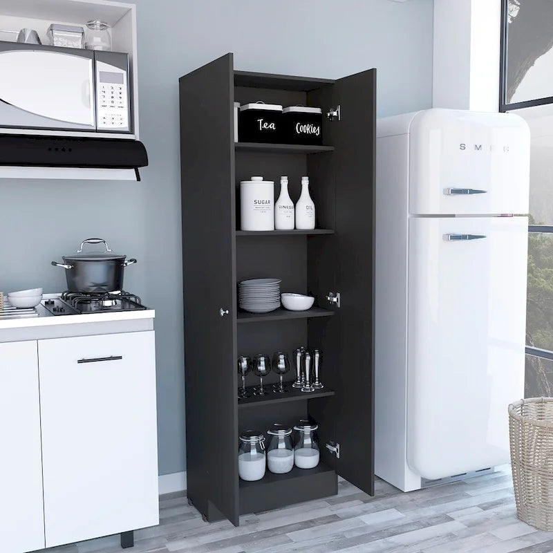 Armoire à linge autoportante à 5 étagères, 23,6 po L x 71,1 po H