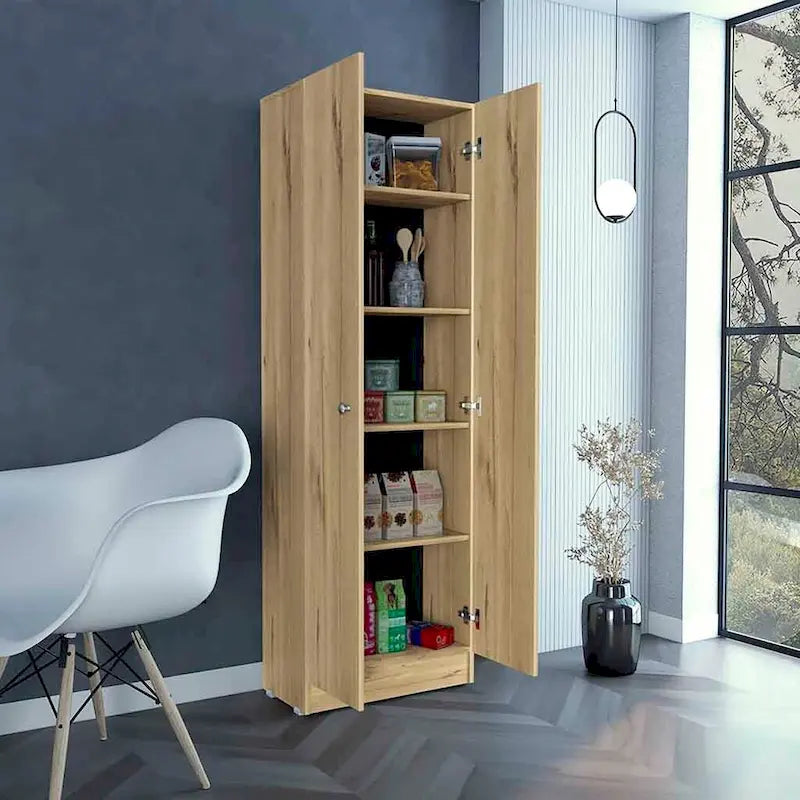 Armoire à linge autoportante à 5 étagères, 23,6 po L x 71,1 po H