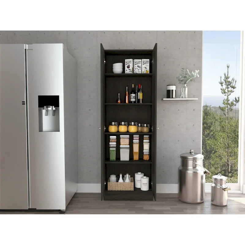 Armoire à linge autoportante à 5 étagères, 23,6 po L x 71,1 po H