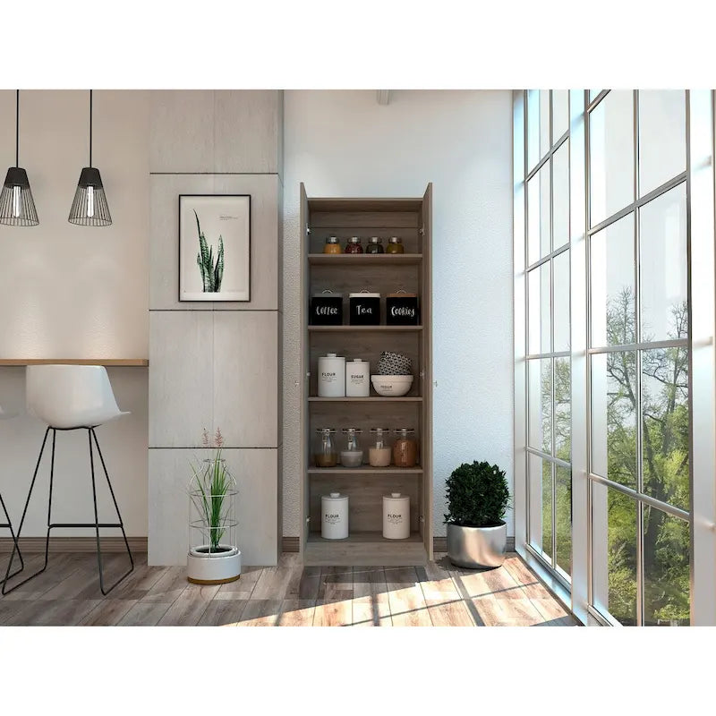 Armoire à linge autoportante à 5 étagères, 23,6 po L x 71,1 po H