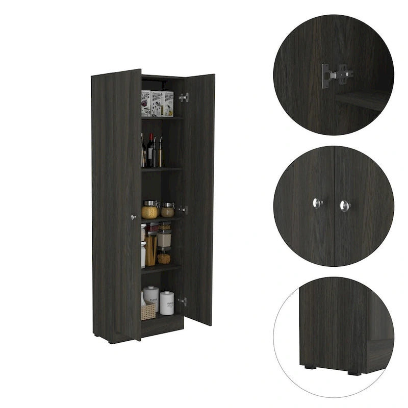 Armoire à linge autoportante à 5 étagères, 23,6 po L x 71,1 po H