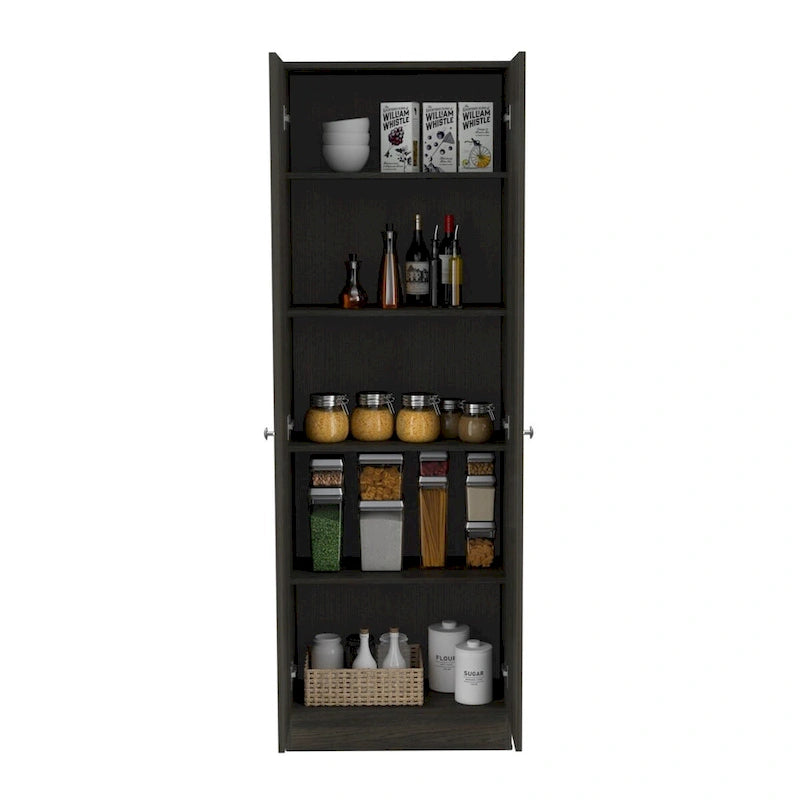 Armoire à linge autoportante à 5 étagères, 23,6 po L x 71,1 po H