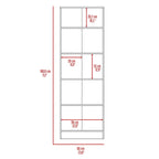 Armoire à linge autoportante à 5 étagères, 23,6 po L x 71,1 po H