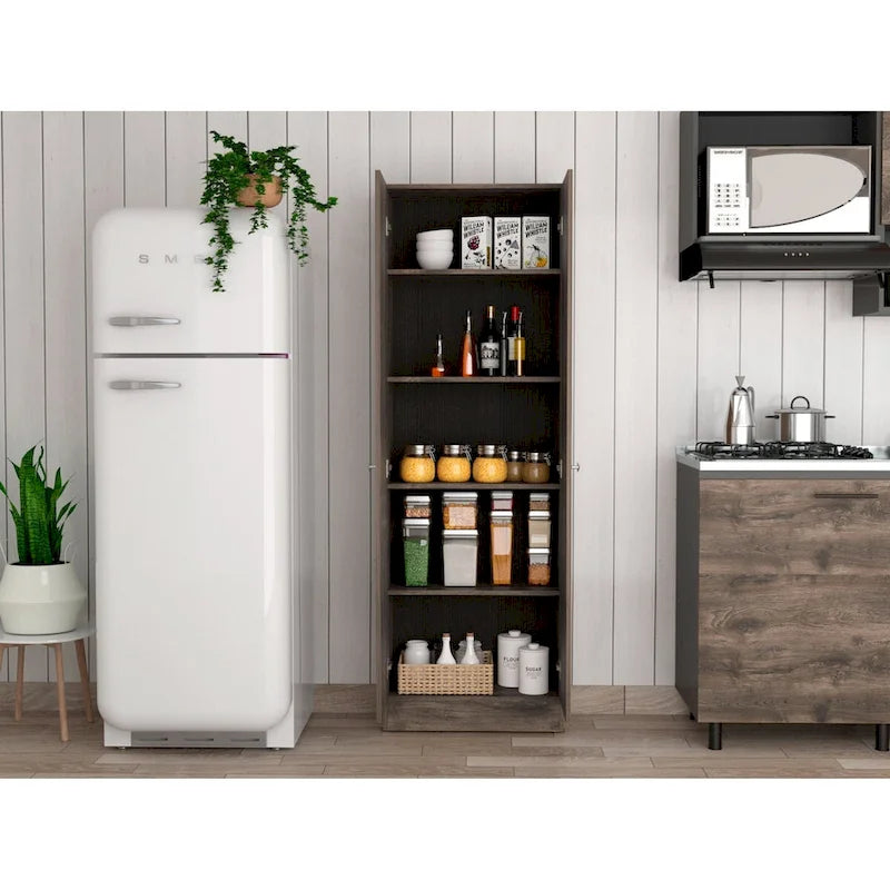 Armoire à linge autoportante à 5 étagères, 23,6 po L x 71,1 po H