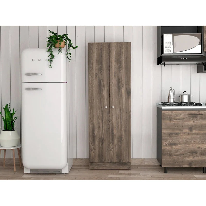 Armoire à linge autoportante à 5 étagères, 23,6 po L x 71,1 po H