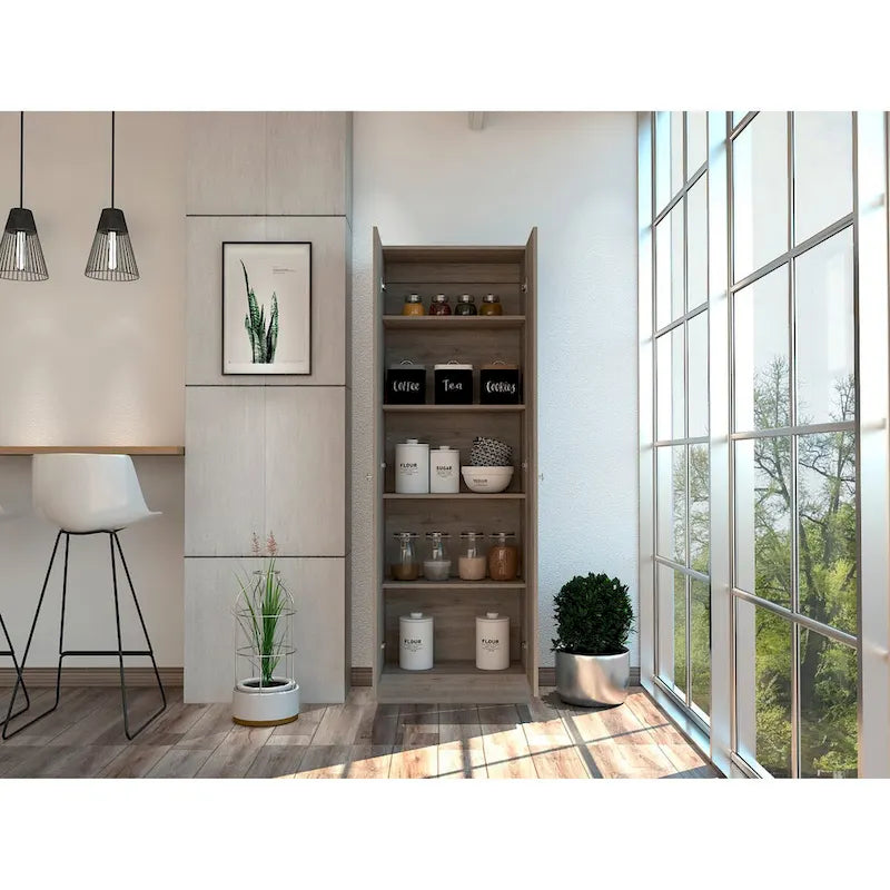 Armoire à linge autoportante à 5 étagères, 23,6 po L x 71,1 po H