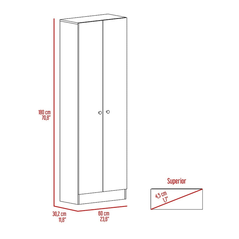 Armoire à linge autoportante à 5 étagères, 23,6 po L x 71,1 po H