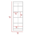 Armoire à linge autoportante à 5 étagères, 23,6 po L x 71,1 po H
